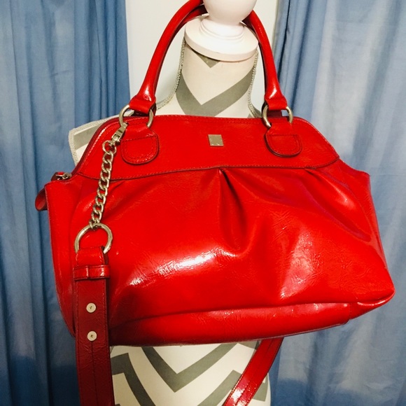 Liz Claiborne Handbags - Liz Claiborne NWOT Red shoulder bag with crossbody chain strap